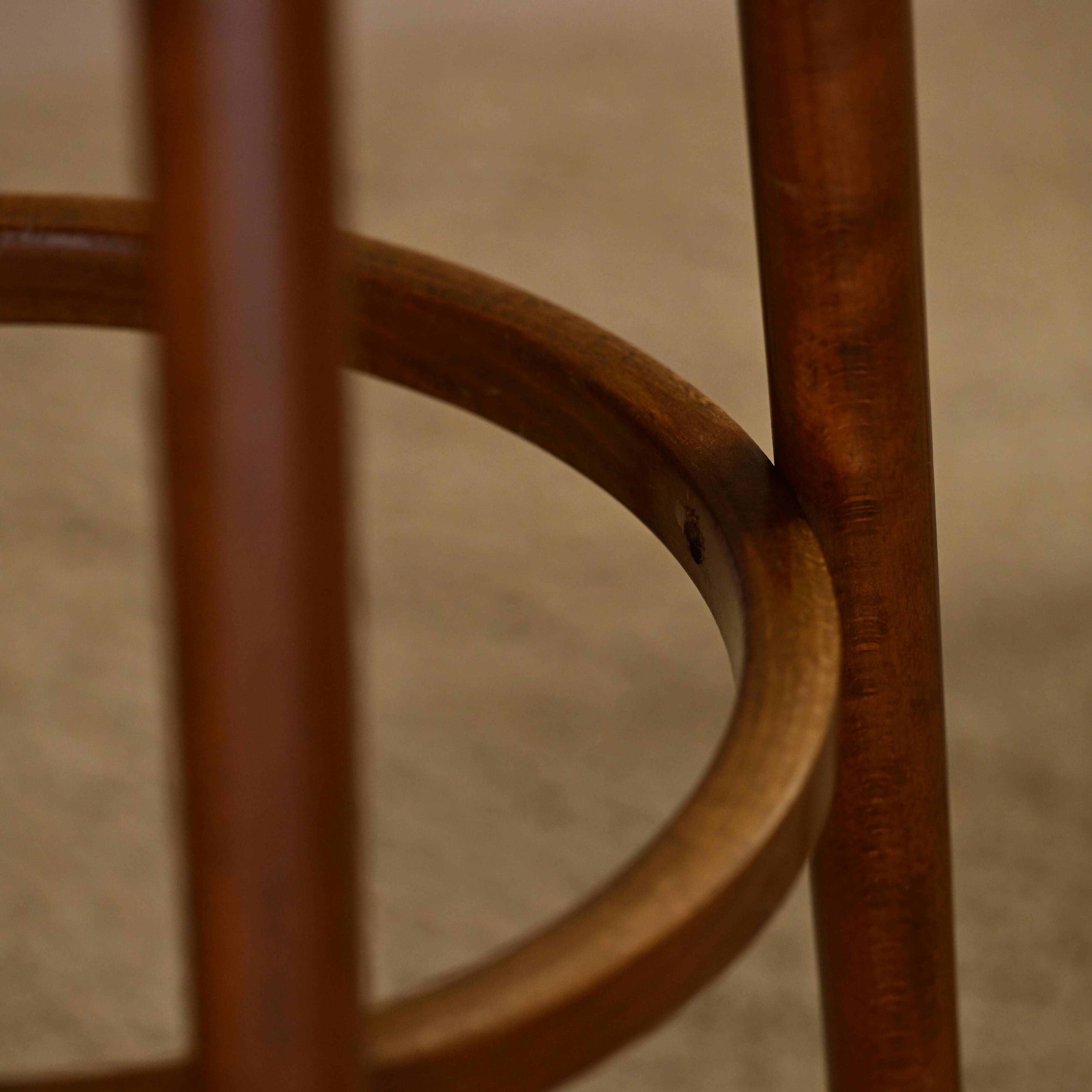 Five 1980s bar stools