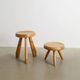 Tabouret tripode en en bois "Berger" de Charlotte Perriand, années 1960