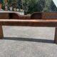 Art Deco Console Headboard in Walnut Veneer – 1930s