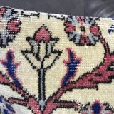 Handmade faded lumbar carpet pillow 40x60cm