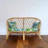 Vintage rattan lounge set 1970