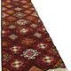 Turkish Handwoven Vintage Herki Kilim 84 cm x 345 cm