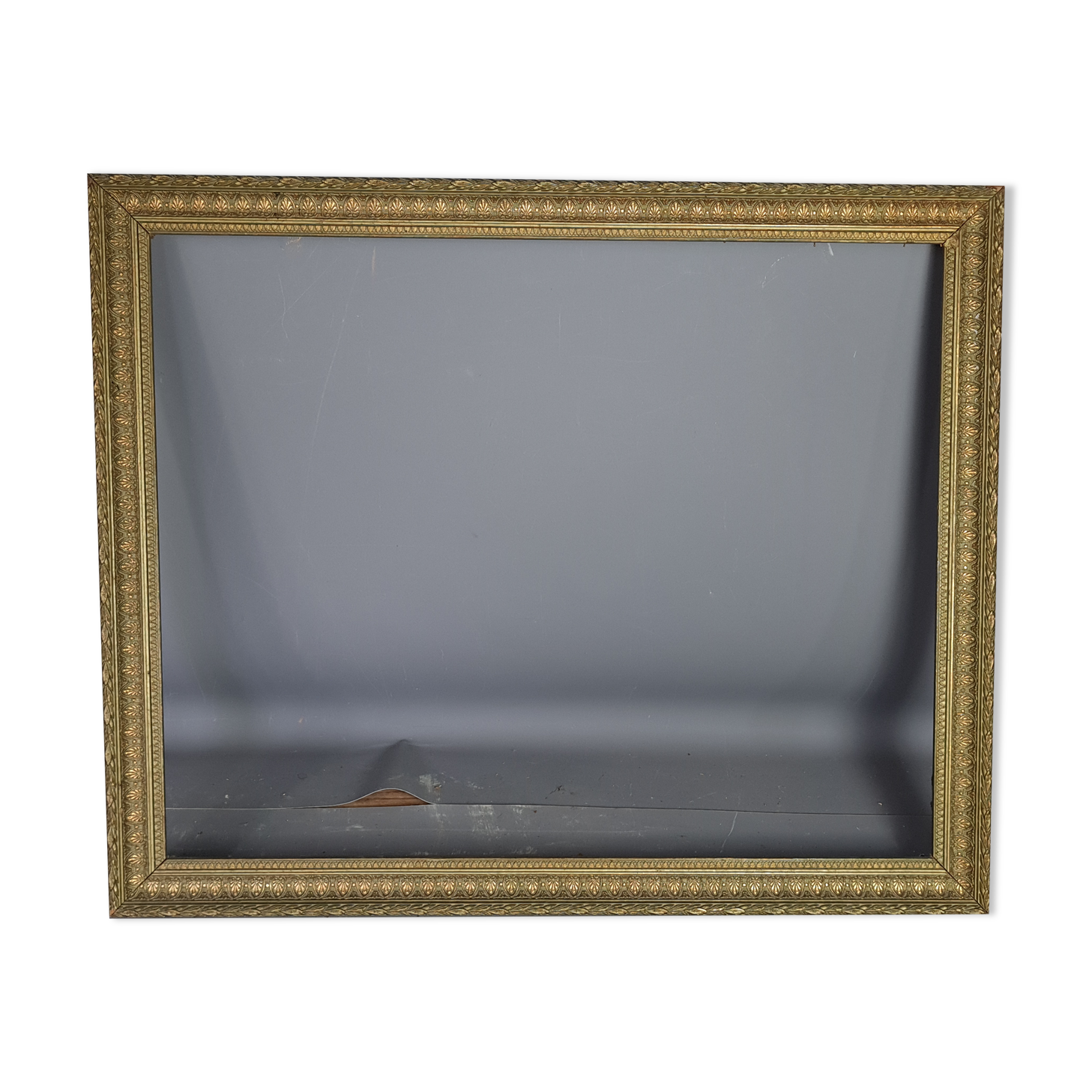 Old frame gilded patinated stucco wood