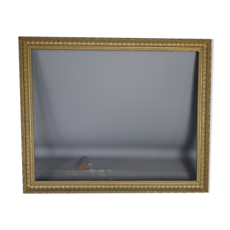 Old frame gilded patinated stucco wood