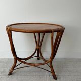 Vintage rattan table