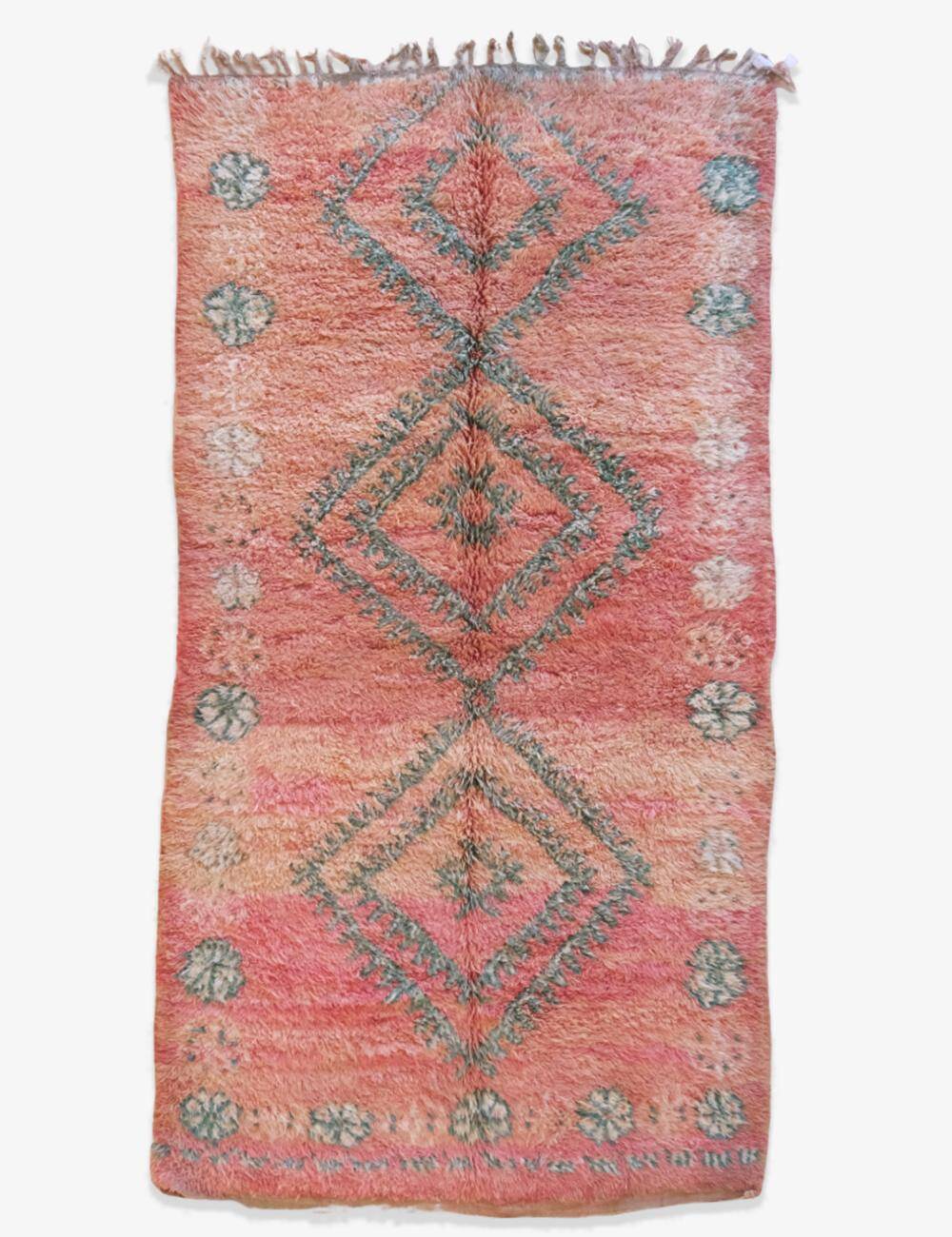 Berber Pink Rug - 340 x 176 cm