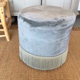 Velvet pouf