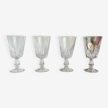 4 verres à vin blanc vintage