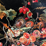 Binj. Oil on canvas XXth, still life signed and dated 04.96