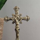 Solid brass altar crucifix