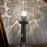 glass table lamp by Kombinat veb leuchtenbau - 1960s