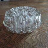 Pique fleurs en verre ovale déco ancienne vintage dp1021f60