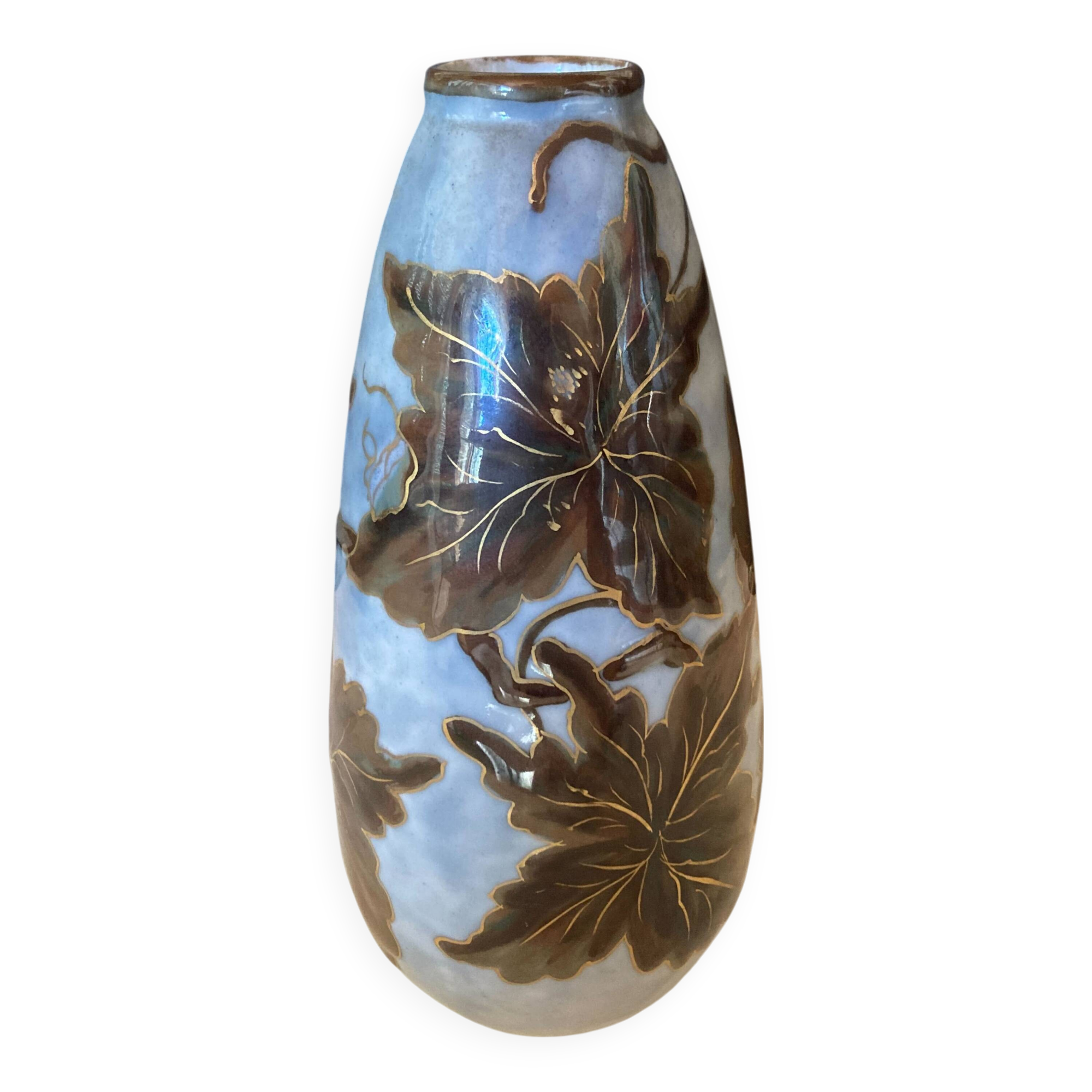 Porcelain vase (Limoges) signed Camille Tharaud