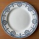 6 antique earthenware dinner plates from Salins-les-Bains (Jura)