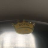 Oval dish in brushed metal