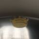 Oval dish in brushed metal