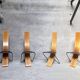 Series of 4 Chairs by Pietro Arosio for Airon 1980