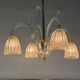 Colourless Venetian glass lustre from Murano circa 1930