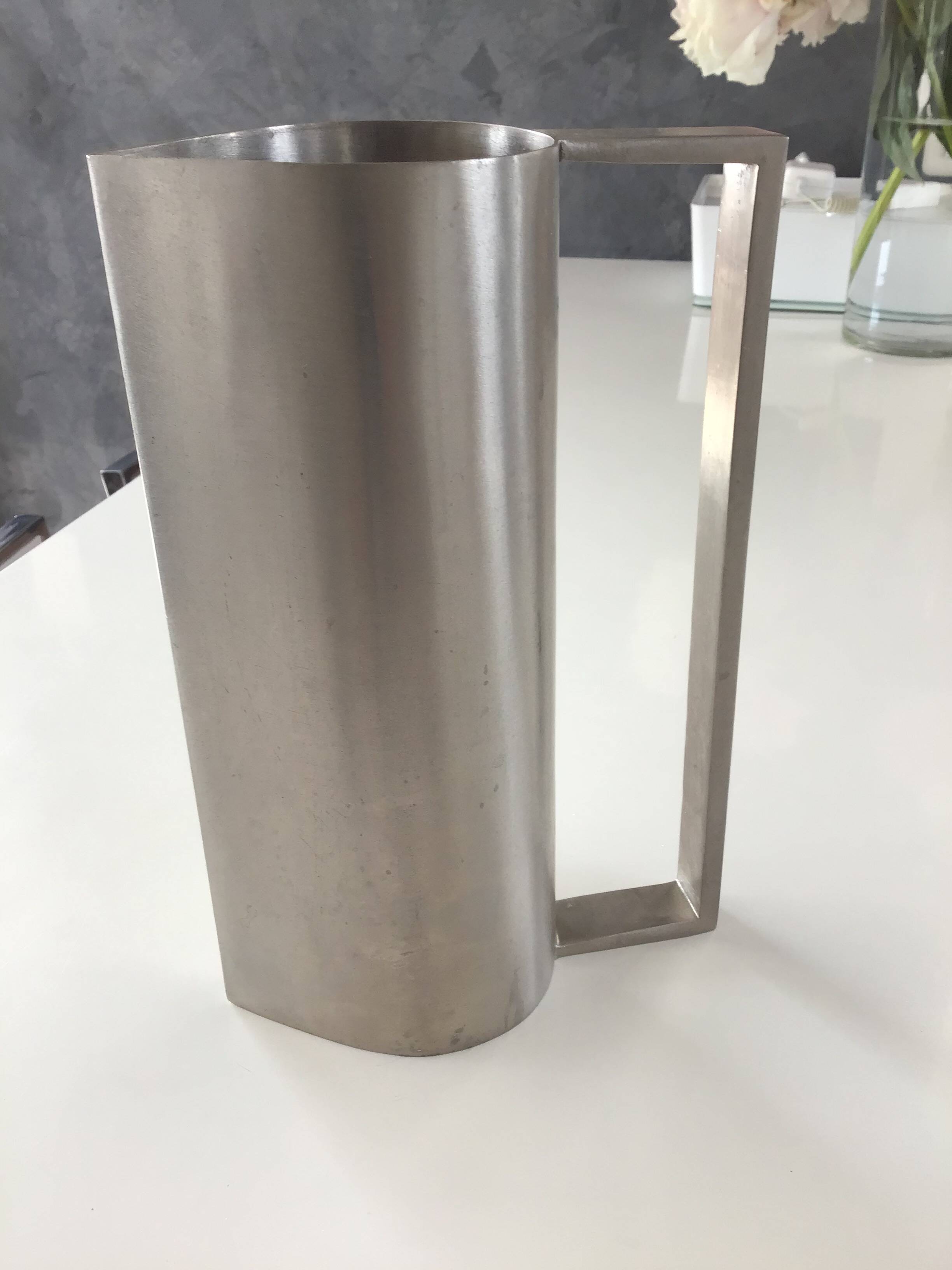 Armani brushed steel pitcher