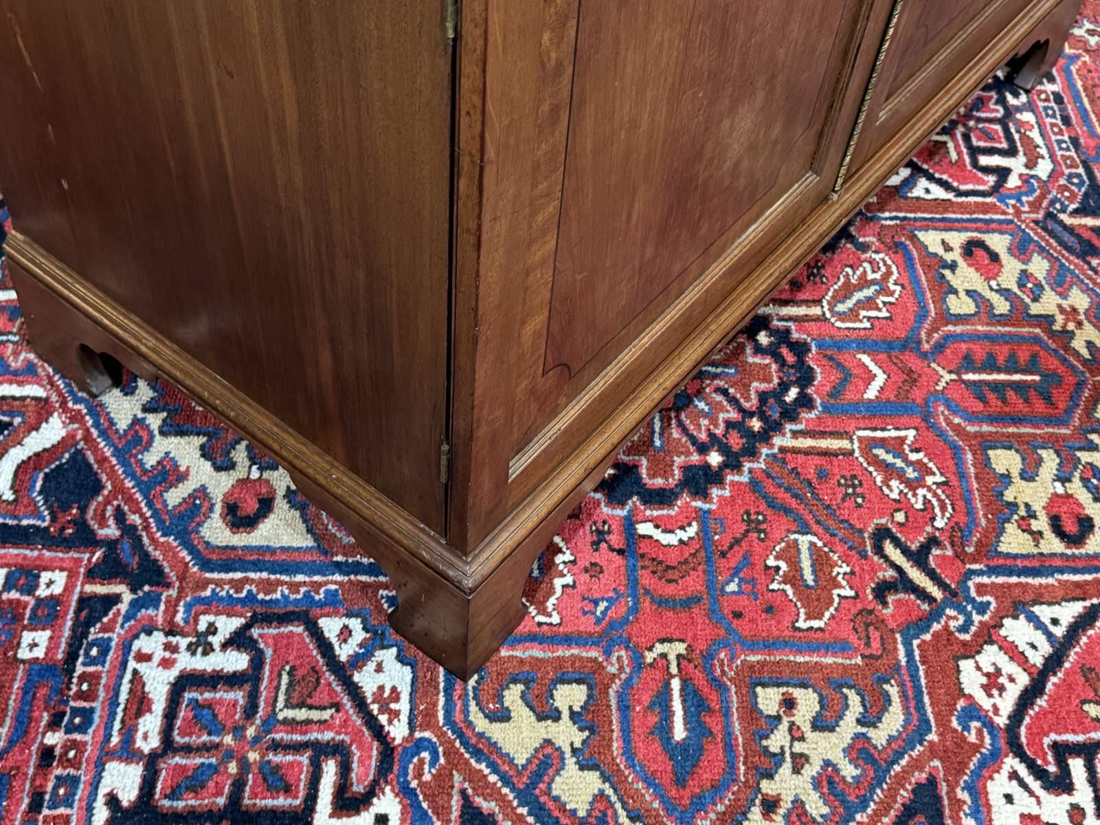 Commode secrétaire anglaise 19ème en acajou