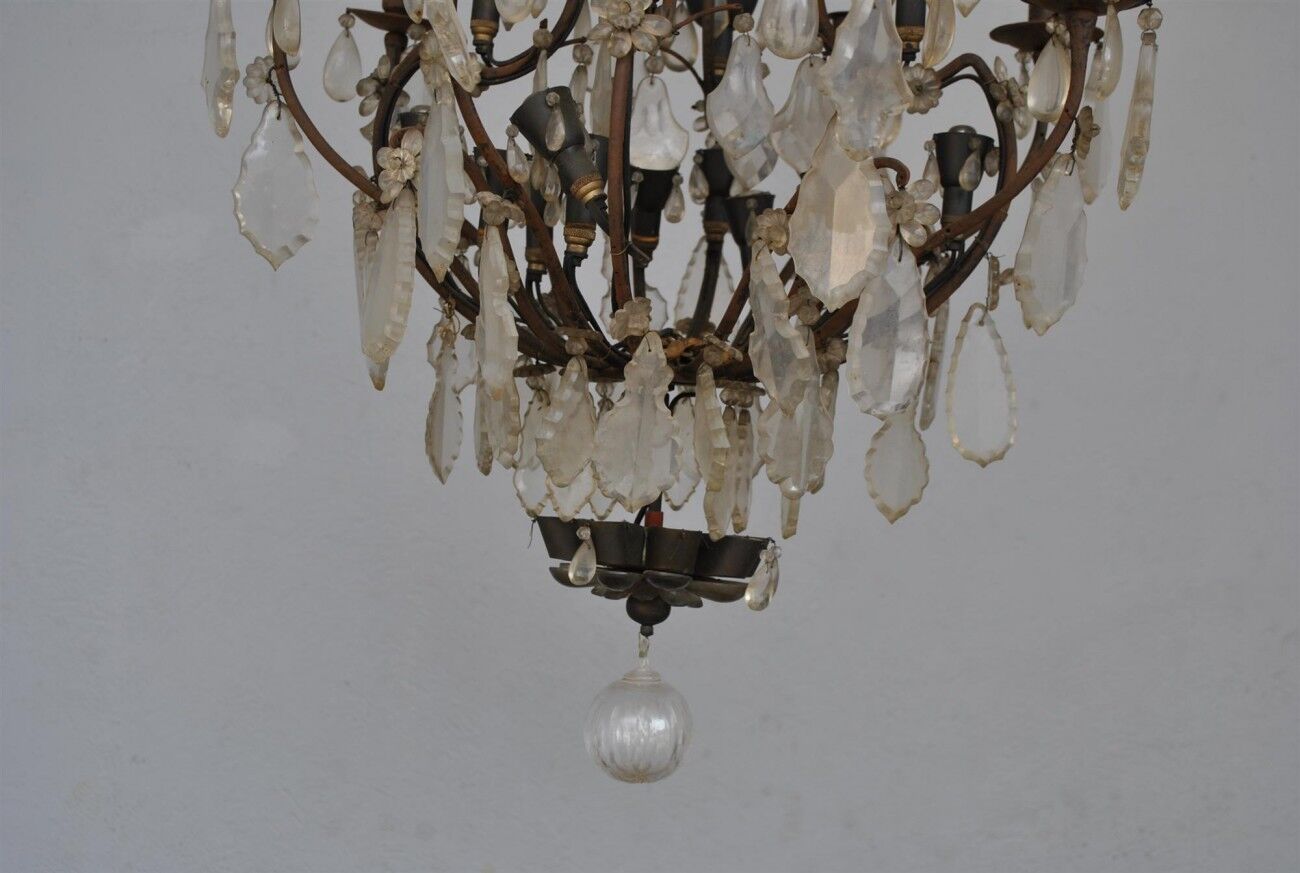 pendants chandelier style Louis XV period early nineteenth