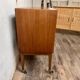 Bar meuble tv hifi à rideau vintage 1950/1960
