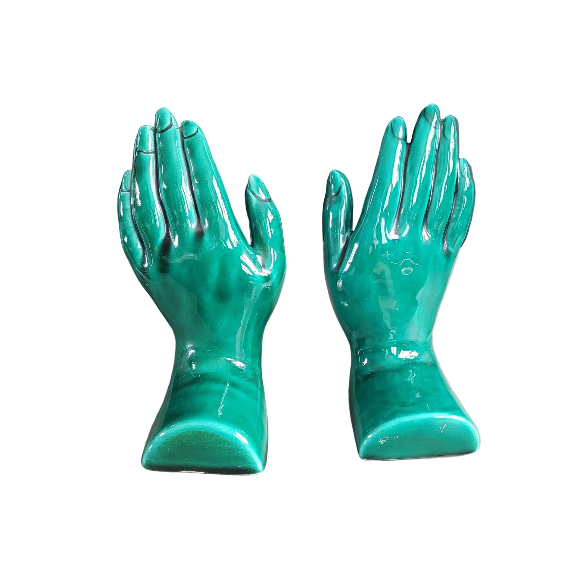 Pair of ceramic hands Vallauris - Ref 955