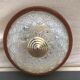 Round glass ceiling lamp