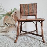 Old bamboo child chair