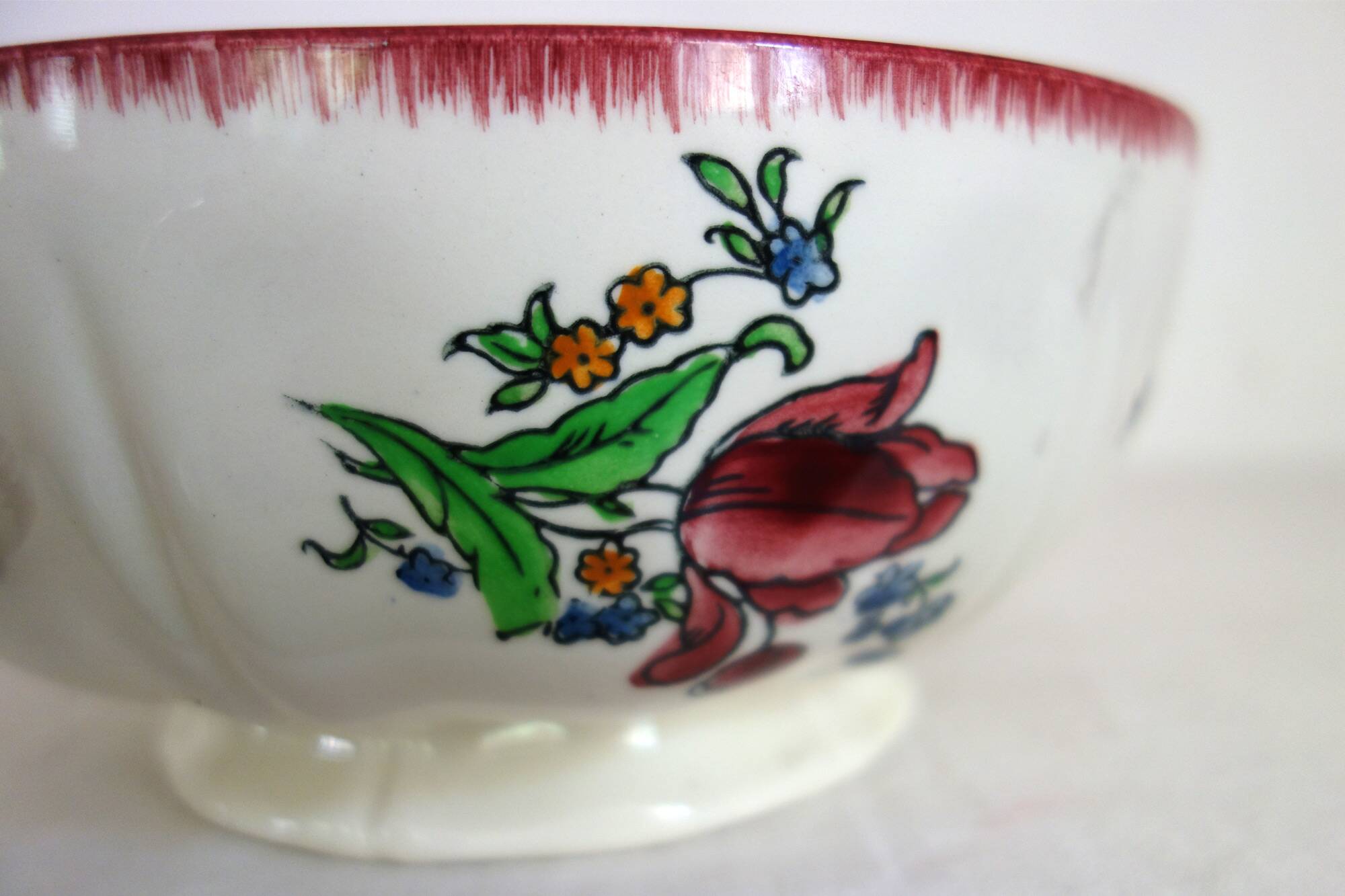 Gien Faïence modèle Lorraine grande soupière et plat