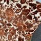 Vintage 70s 3-seater convertible sofa in floral velvet Méral France 1970