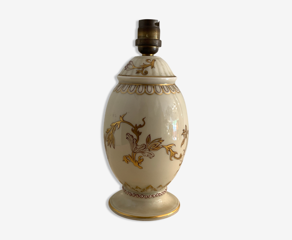 Limoges porcelain lamp foot
