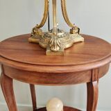Mahogany side table with two trays, mid-20th century
