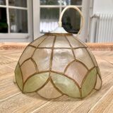 Mother-of-pearl pendant - Rose button