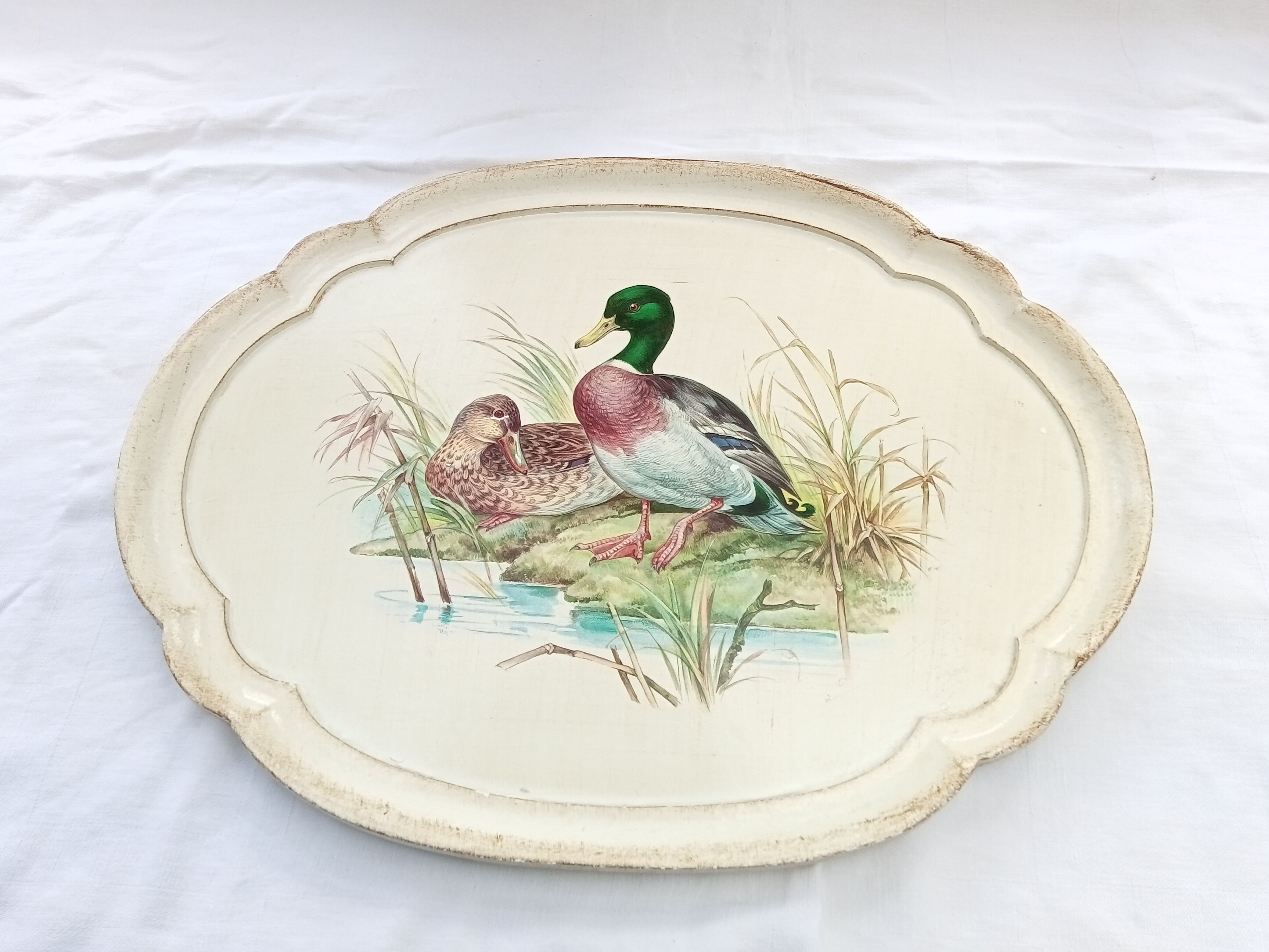 Decorated wooden top