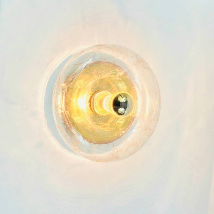 Mid-Century 'Donut' Glass Wall Light or Ceiling Light from Doria, 1960s