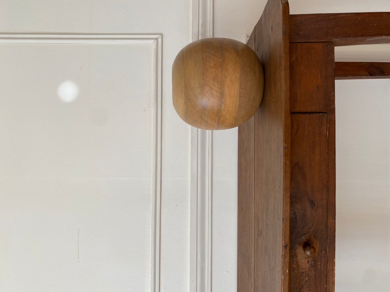 Brutalist wooden vase