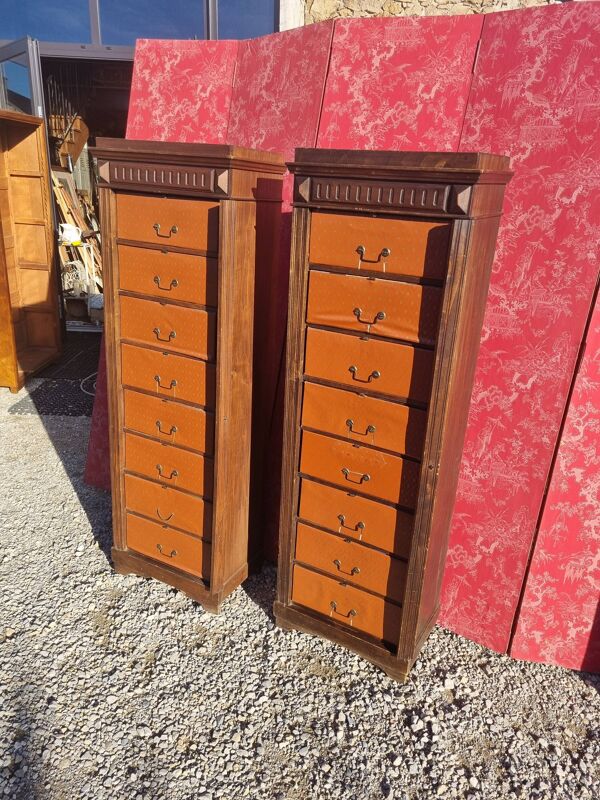 Paire de cartonniers anciens