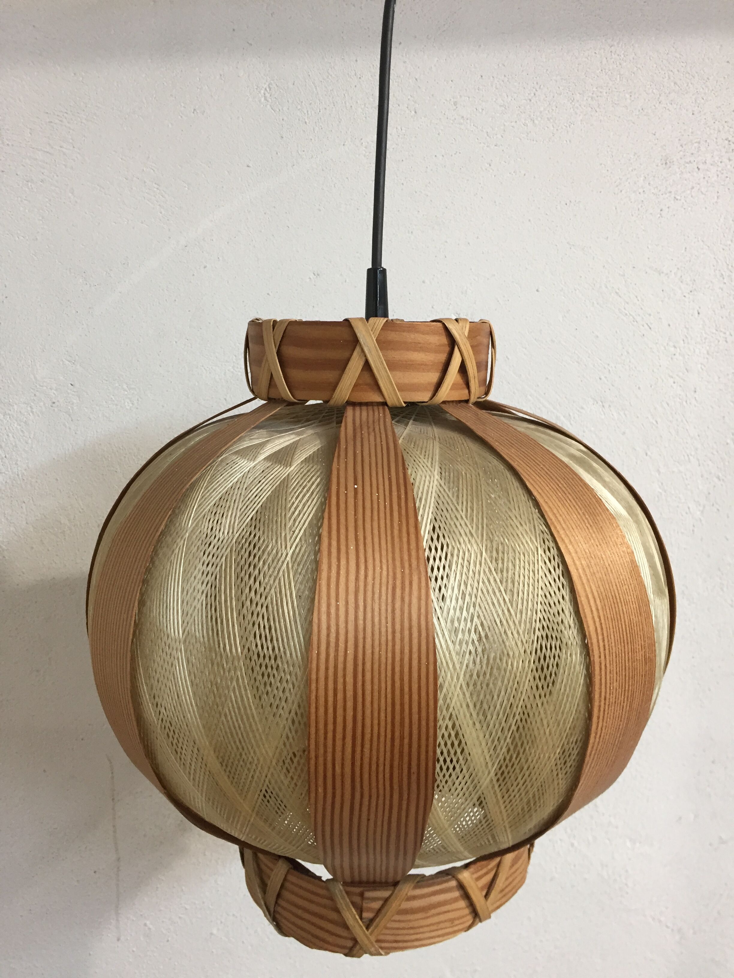 Suspension wood and nylon vintage, 1960