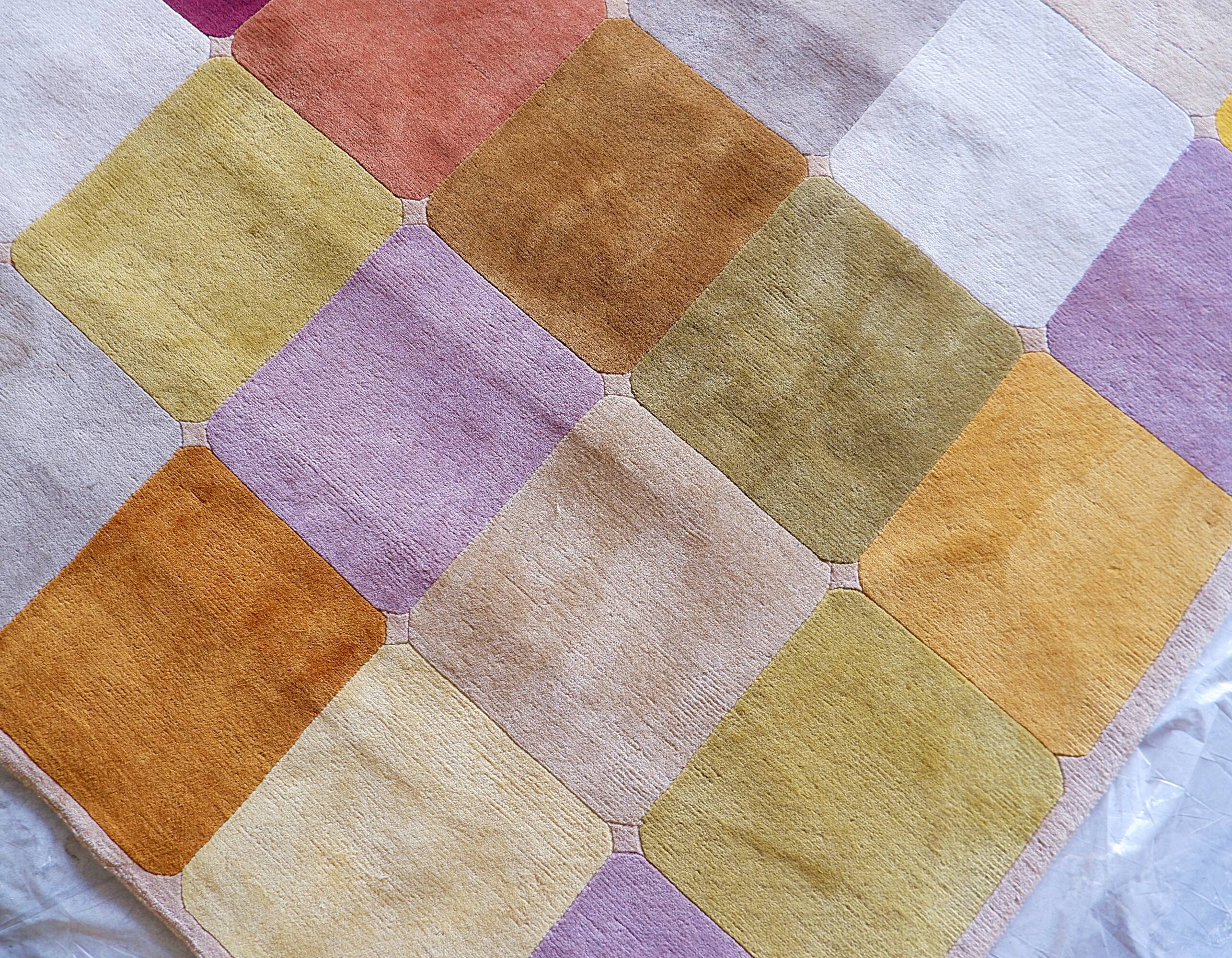 Wool velvet carpet "Robert Le Héros" Paris - 1990s 186x278