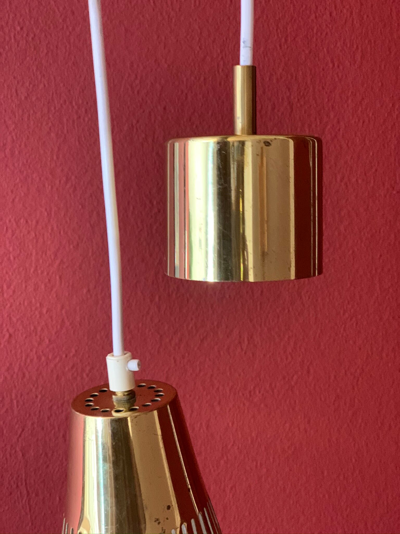 Swedish MidCentury Brass Ceiling Lamps by Hans-Agne Jakobsson for Markaryd