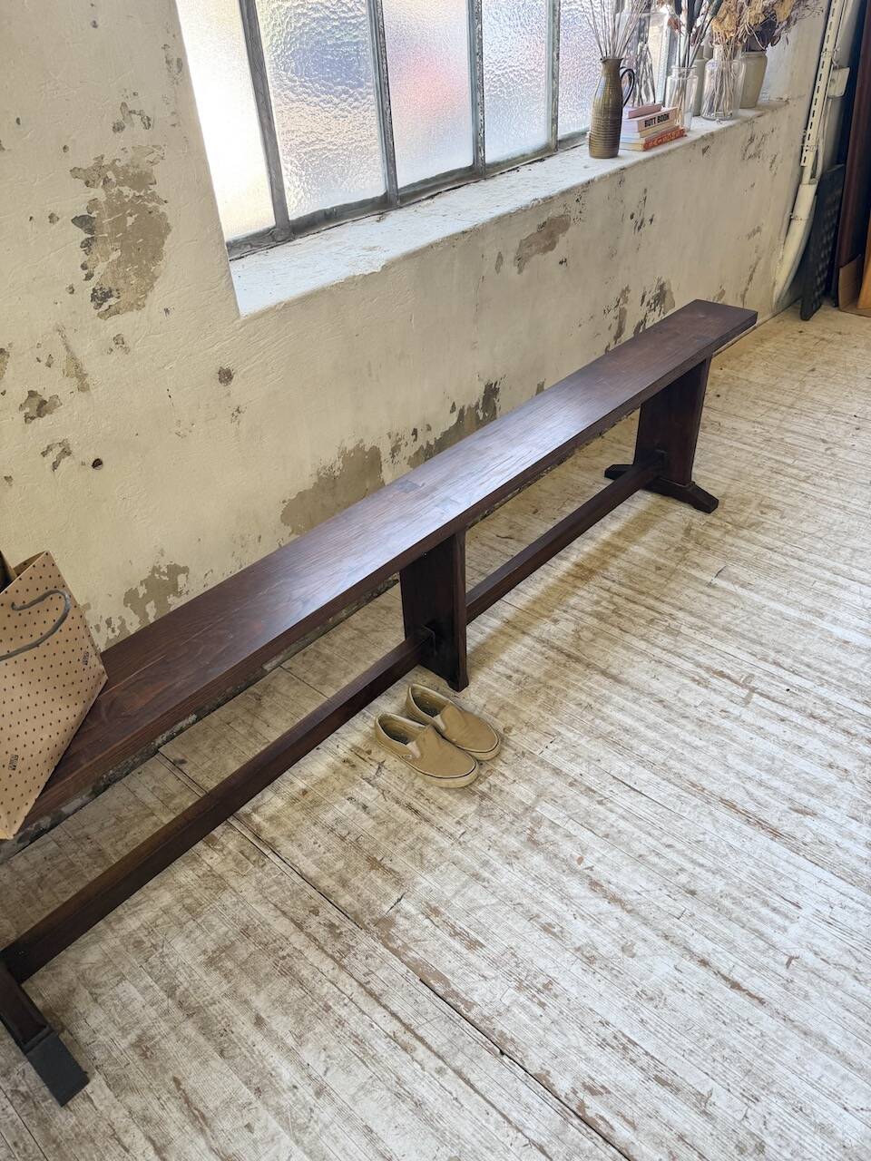 Oak bench 260 cm (2 available)