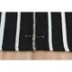 Striped Kilim Black White Vintage Handmade Area Rug  148x261