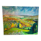 Paysage de vallée et colinnes signé de 1995