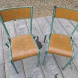 Set of two school chairs