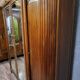 Large Art Deco bookcase wardrobe in mahogany and bronze.