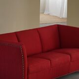 Art Deco three-seater canapé by a Danish cabinetmaker, Flemming Lassen style, 1940s.