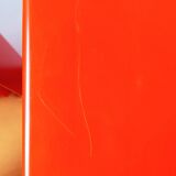 Ranges vinyles 33t en plastique orange 70s