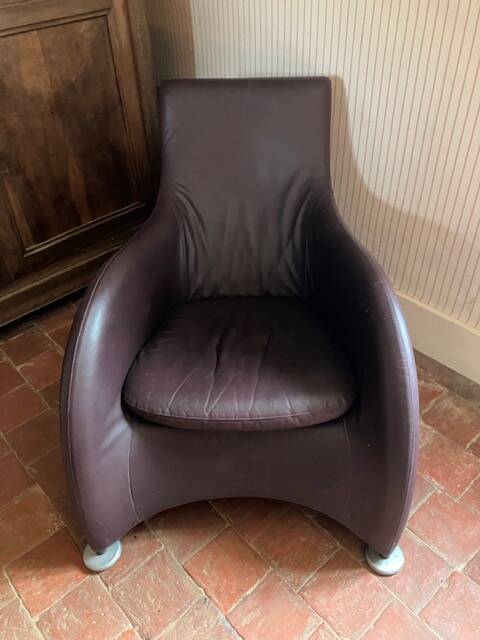 Montis Armchair by Gerard Van den Berg Plum