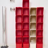Red "Totem" column, Valeric Doubroucinskis, Rodier 1970s